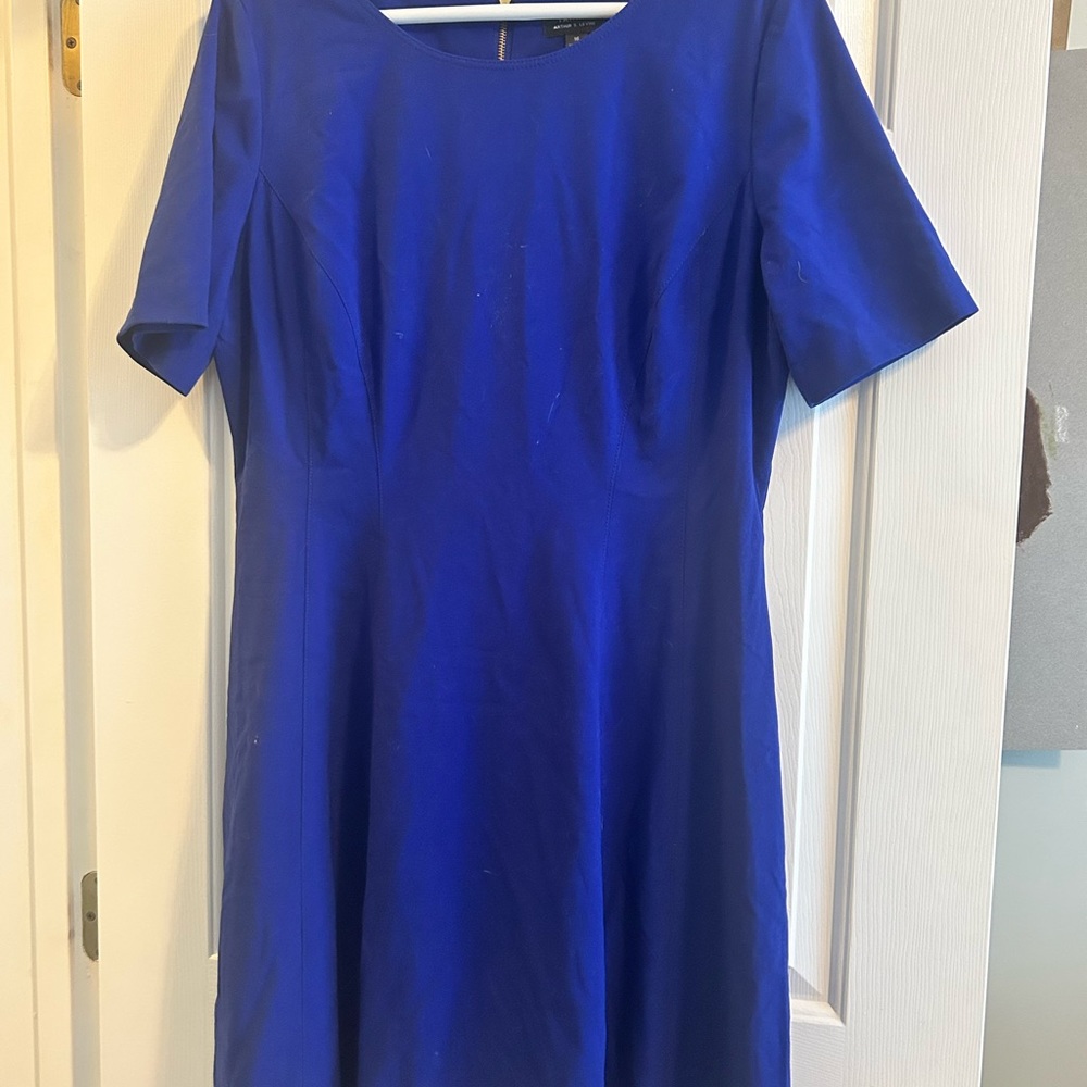 Arthur Levine Tahari blue dress size 16